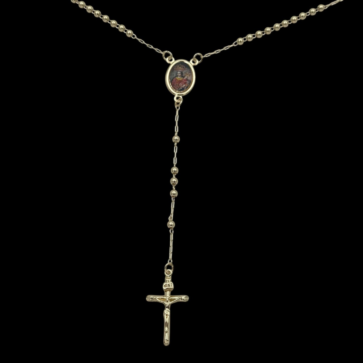 Colier Rosary "Maica Domnului" Placat cu Aur 18K