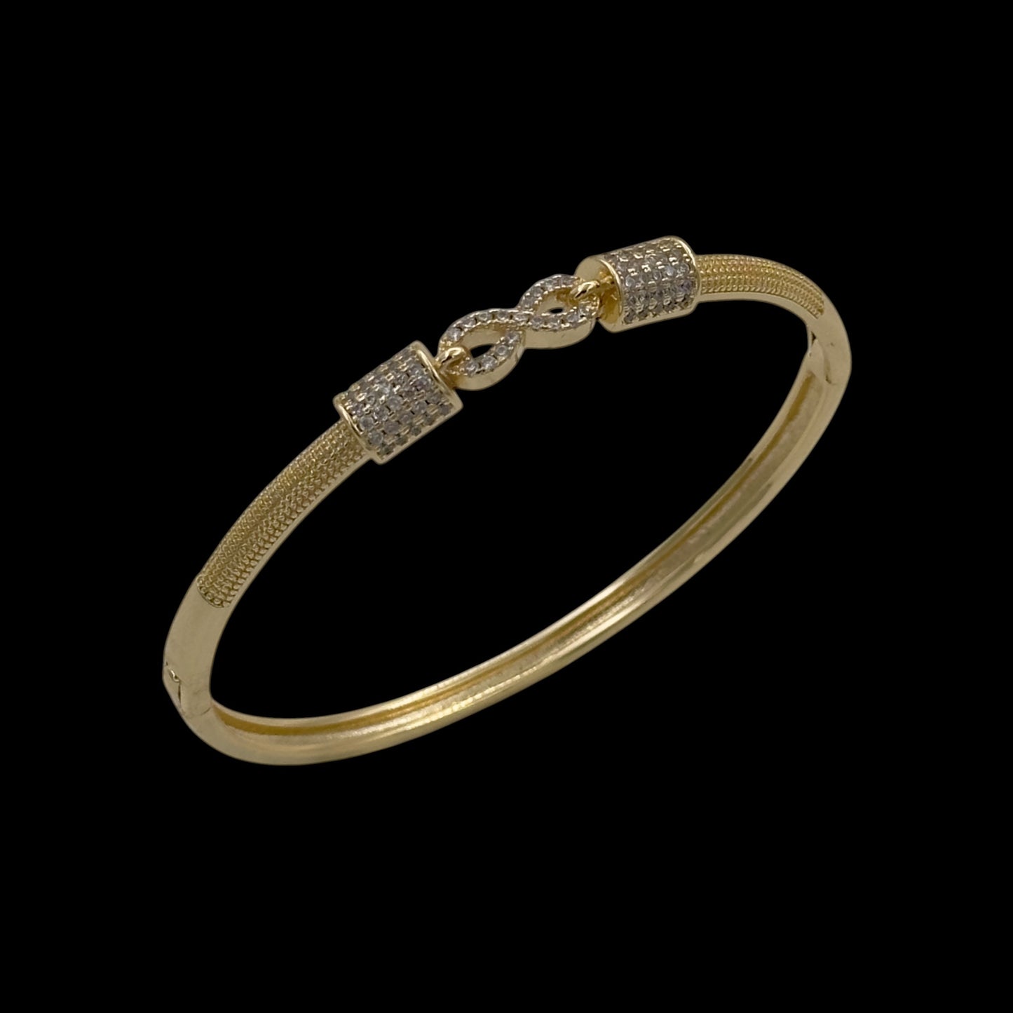Brățară Fixă Infinity Placată cu Aur 18K