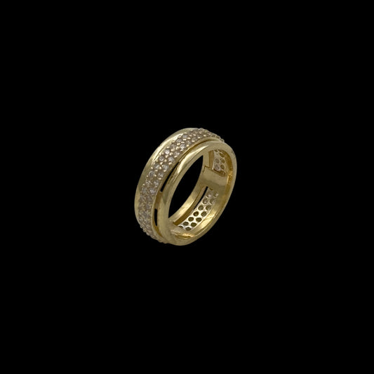 Inel Antistres Argint Placat cu Aur 14K