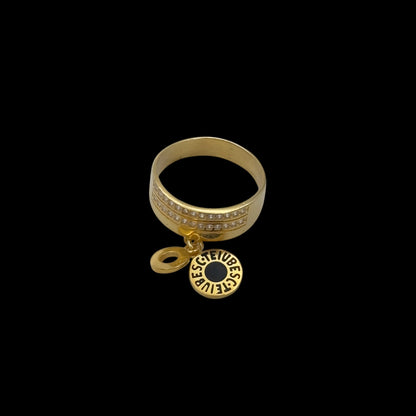 Inel Charm "Te Iubesc" Argint Placat cu Aur 14K