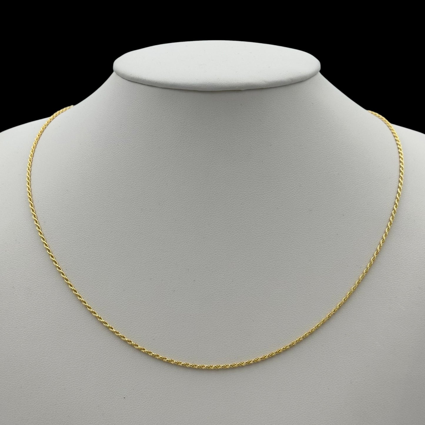 Colier Rope 2mm Argint Placat cu Aur 14K