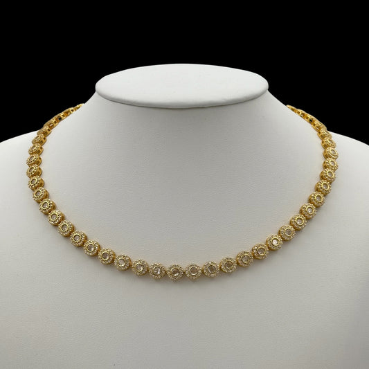 Colier Tennis Angely Argint Placat cu Aur 14K