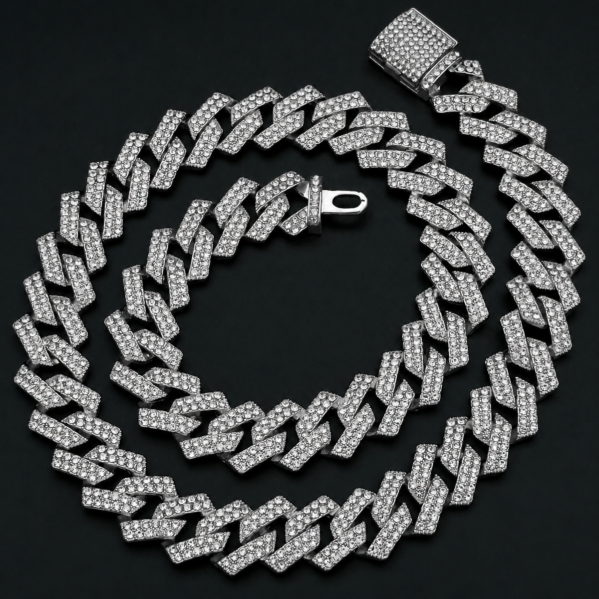 Colier Cuban Special Silver