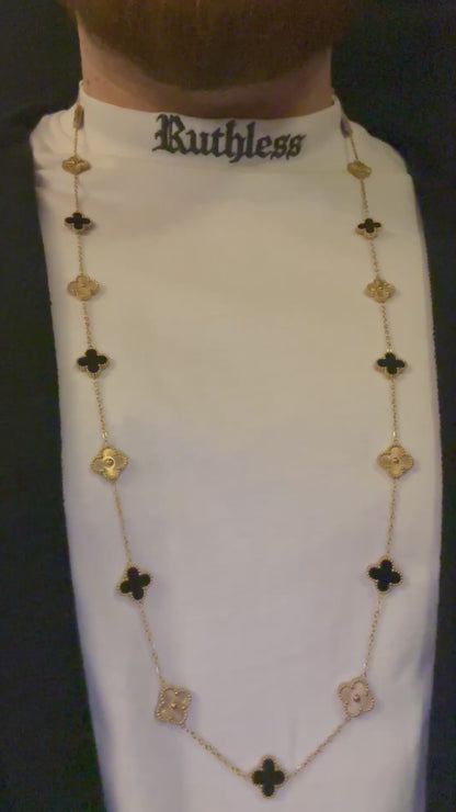 Colier Trifoi Bărbați Gold INOX