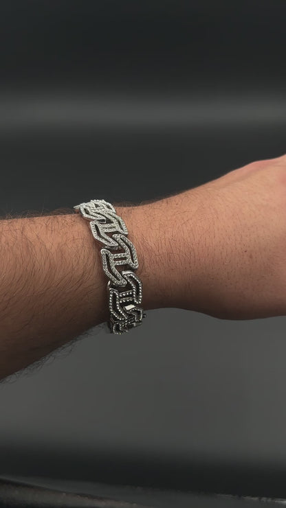 Brățară Cuban Havana Silver